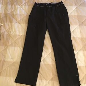 Cherokee Infinity Women’s Black Elastic Waist Petite Scrub Pants Size SP